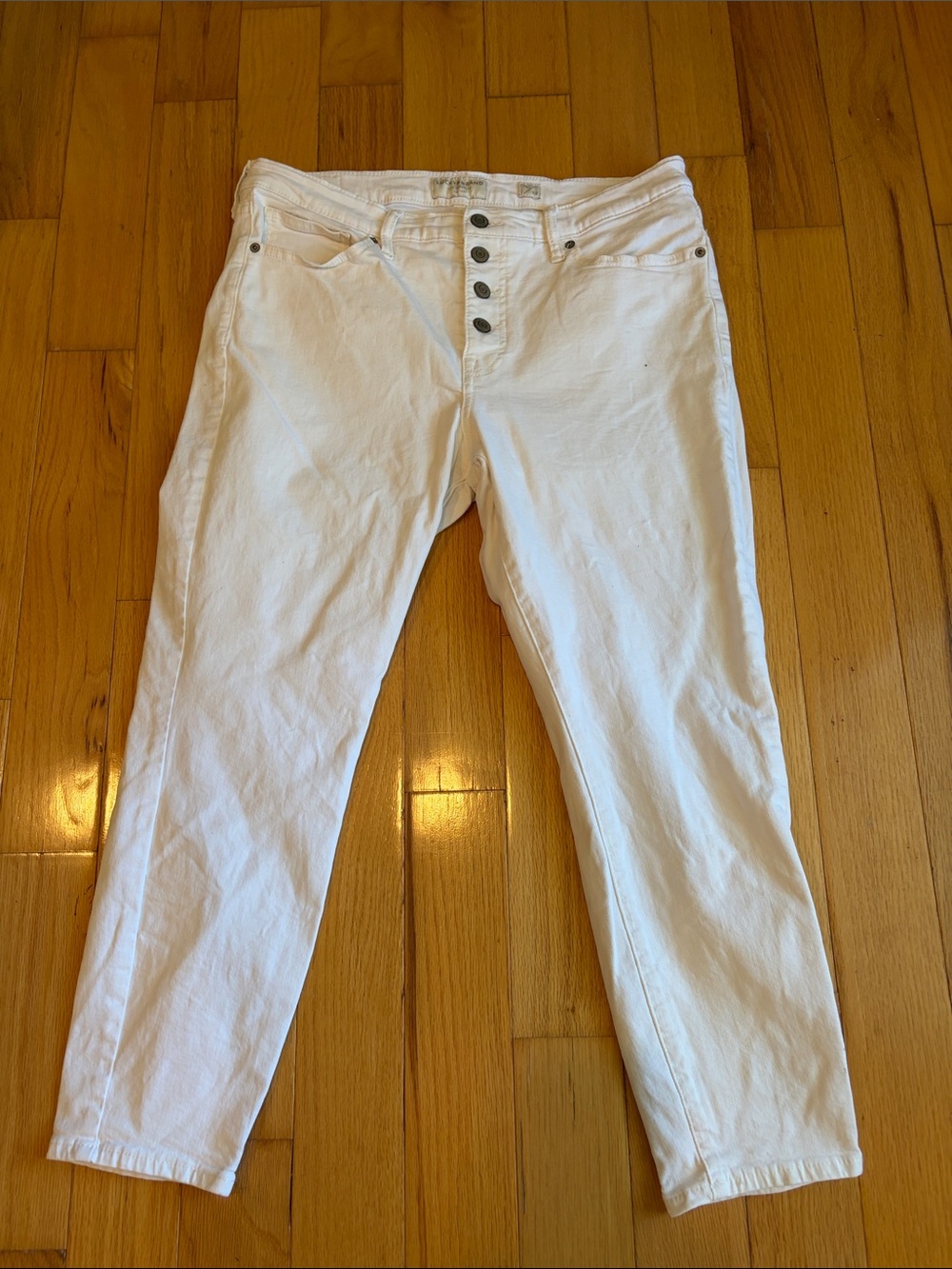 Lucky Brand White High-Rise Jeans